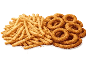 Cookout fries and onions