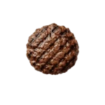 hamburger patty without bun