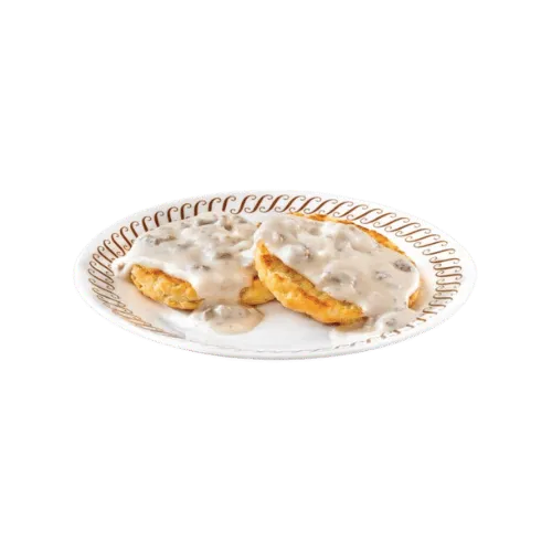 Waffle House biscuit and sausage gravy