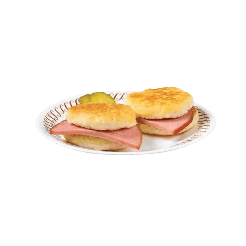 Waffle House city ham biscuit