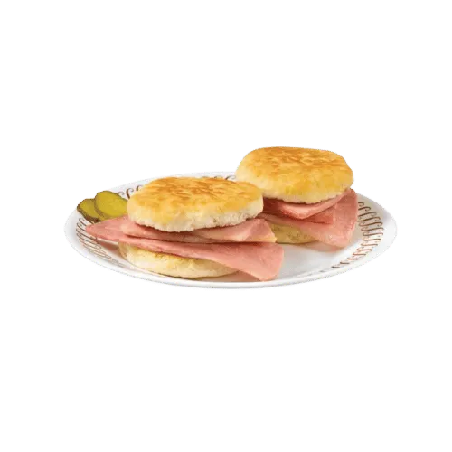 Waffle House country ham biscuits