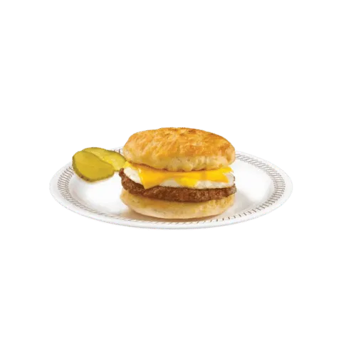 Waffle House sausage biscuit
