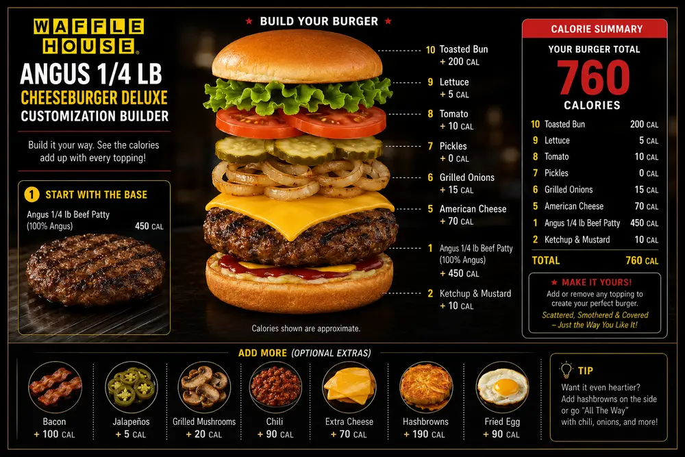 How to Build Exactly the waffle house angus burger 